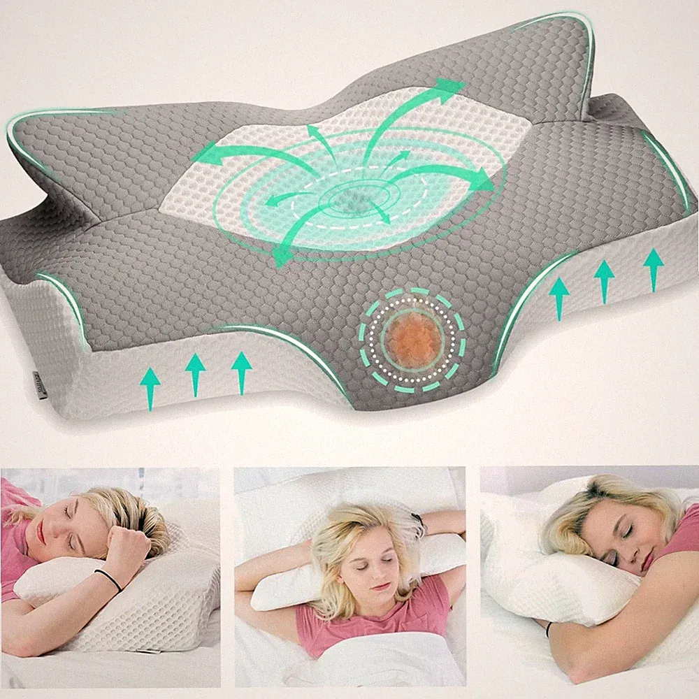 Elviros Orthopädisches Memory Foam Seitenschläferkissen