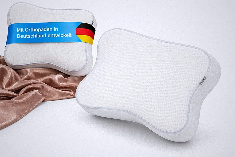 Ergolex Komfortables Memory Foam-Nackenkissen 50×30 cm – Ideal für Nacken & Kopf