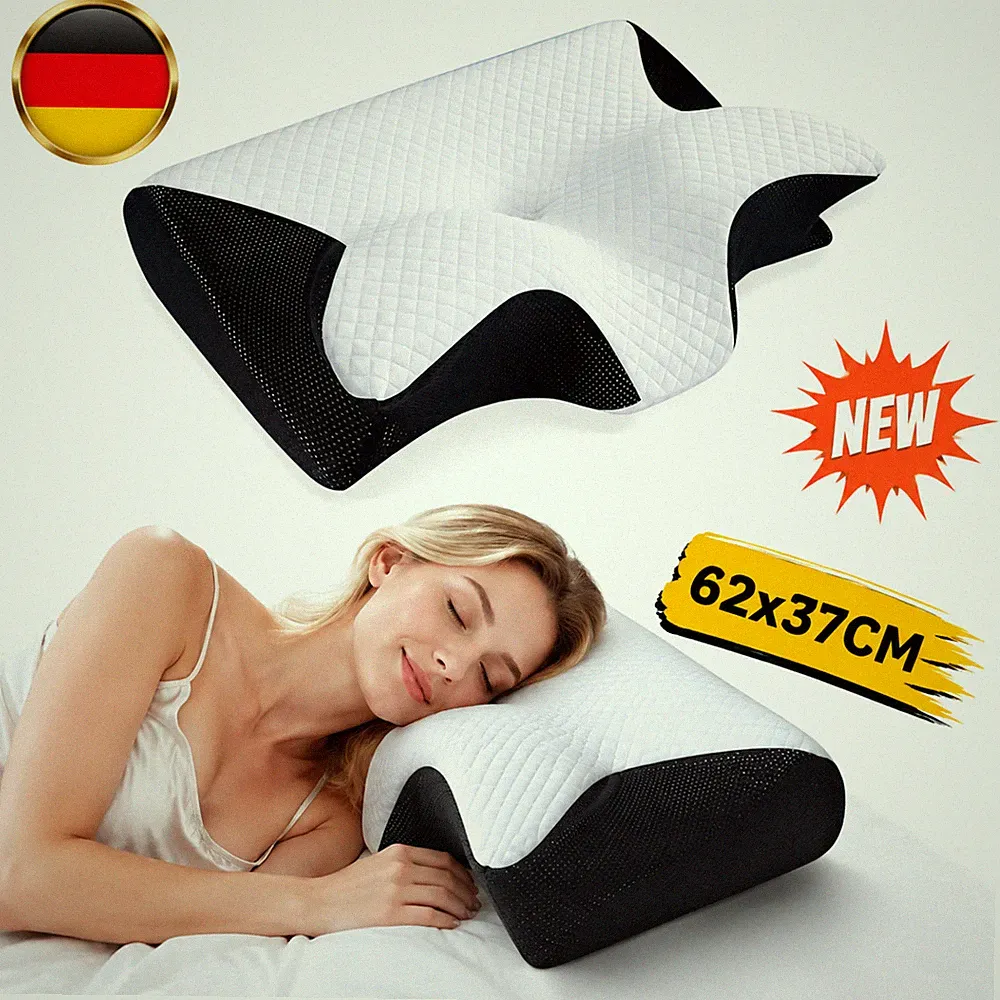 Ergonomisch Seitenschläferkissen Kopfkissen Nackenkissen Memory Schaum Schmerzen