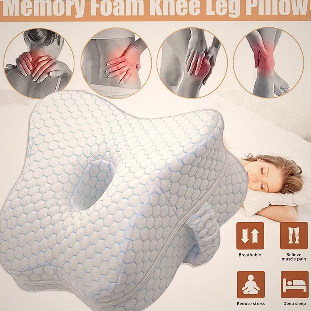 Ergonomische Kniekissen Seitenschläferkissen Beinkissen Memory Foam Schlafkissen
