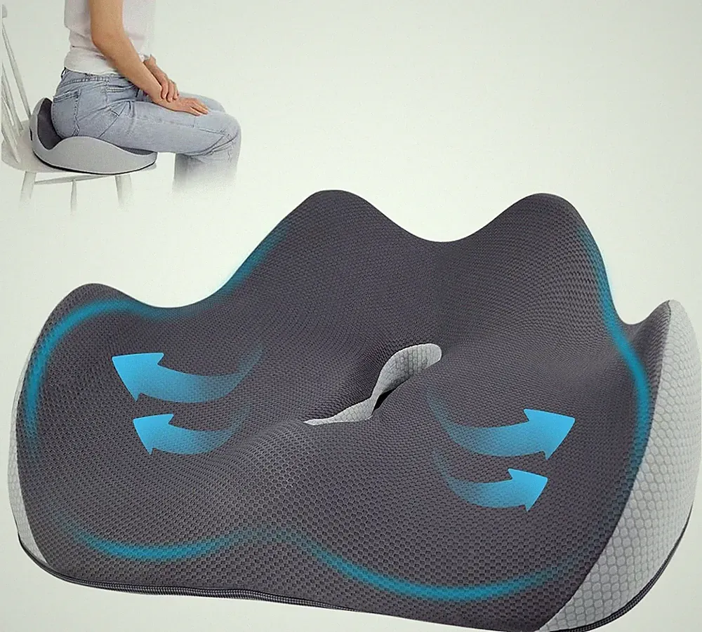Ergonomische Orthopädisches Sitzkissen Keilkissen Stuhlauflage Bürostuhl-Kissen