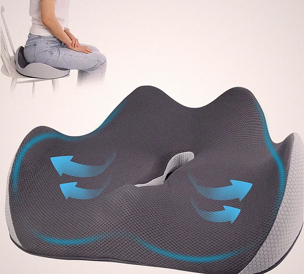 Ergonomische Orthopädisches Sitzkissen Keilkissen Stuhlauflage Bürostuhl-Kissen