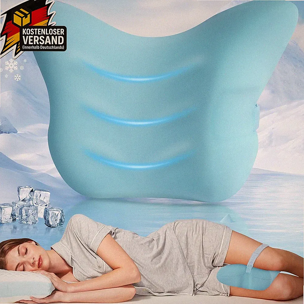 Ergonomisches Kniekissen Memory Foam - Seitenschläfer Orthopädisch, verstellbar