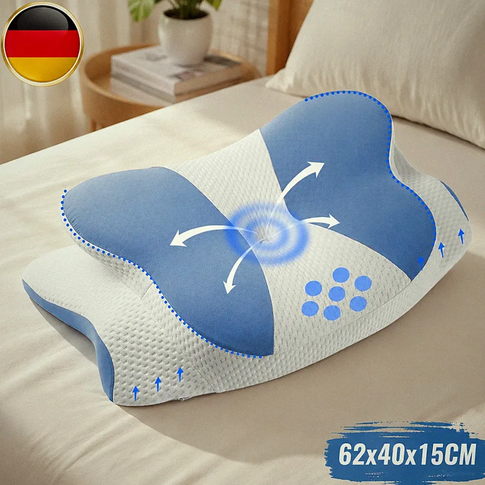 Ergonomisches Kopfkissen Memory Foam Für Seitenschläfer Nackenkissen Kissen DE