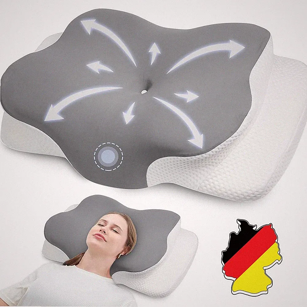 Ergonomisches Memory Foam Kissen Schmetterling Nackenkissen Orthopädisch Schlafe