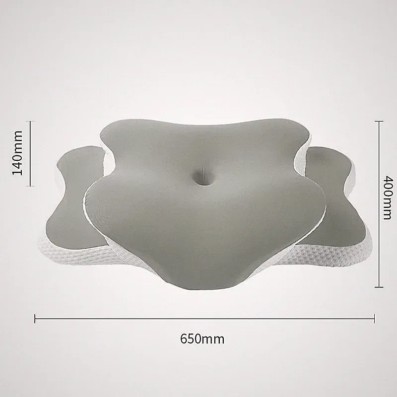 Ergonomisches Memory Foam Nackenkissen – Eisseide Bezug, gegen Nackenschmerzen