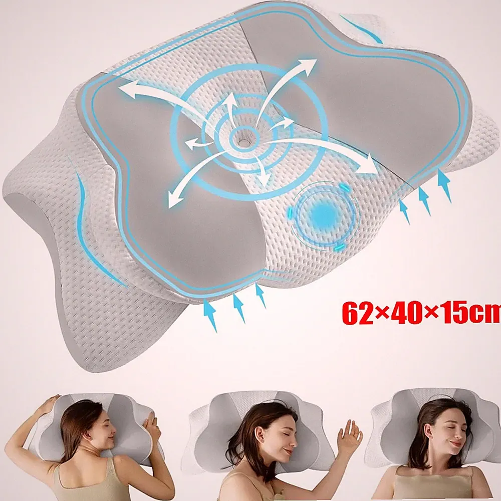 Ergonomisches Memory Foam Nackenkissen Orthopädisch Anti Schnarchen Komfort