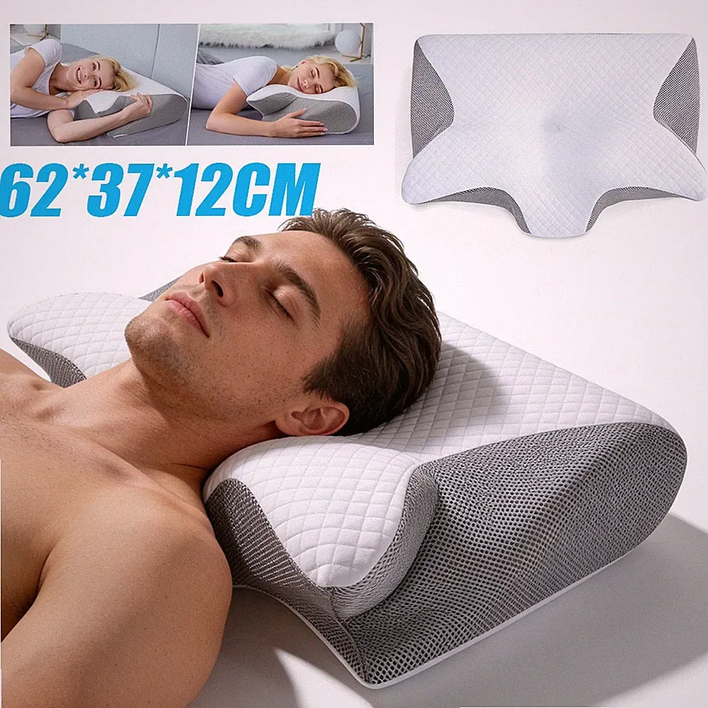 Ergonomisches Nackenkissen Kopfkissen orthopädisch atmungsaktiv höhenverstellbar