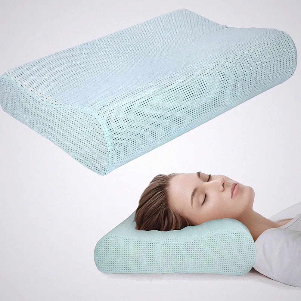 Ergonomisches Nackenkissen Memory Foam waschbar atmungsaktiv Seitenschläfer