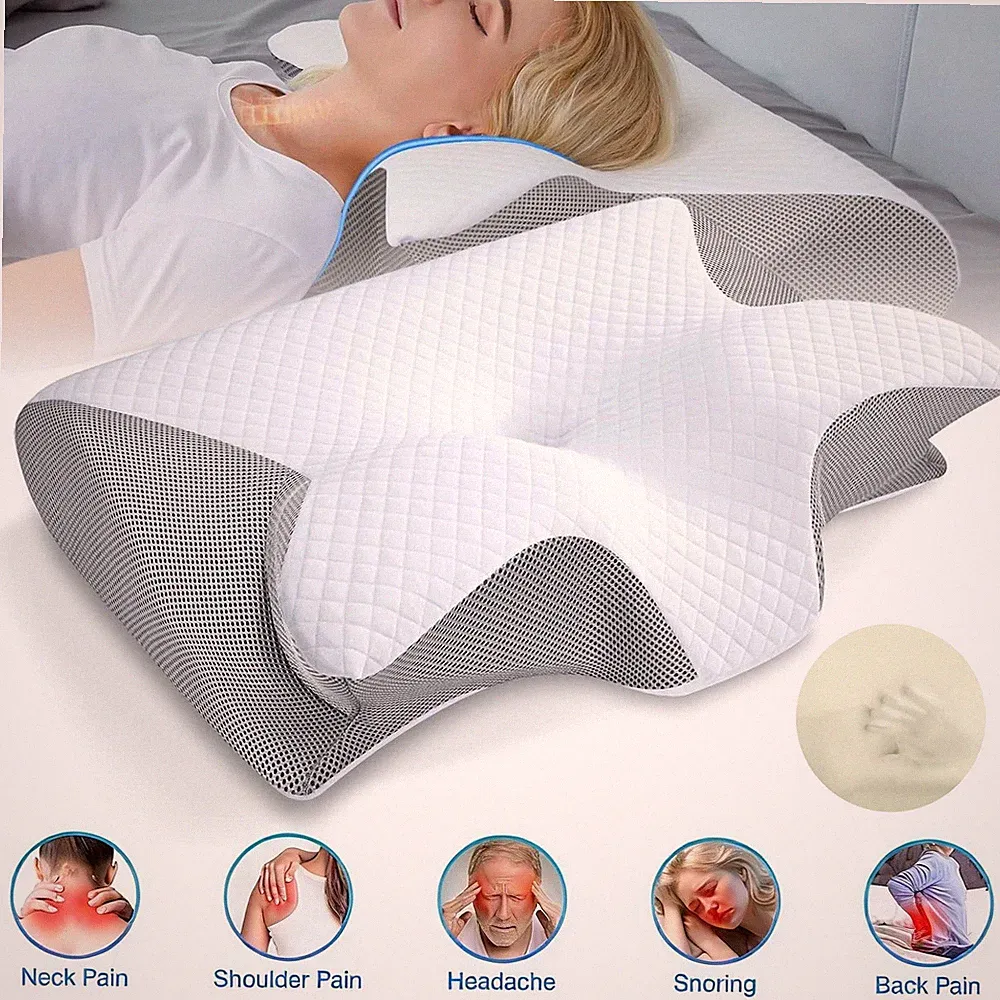Ergonomisches Nackenkissen Nackenstützkissen orthopädisch atmungsaktiv kühlend