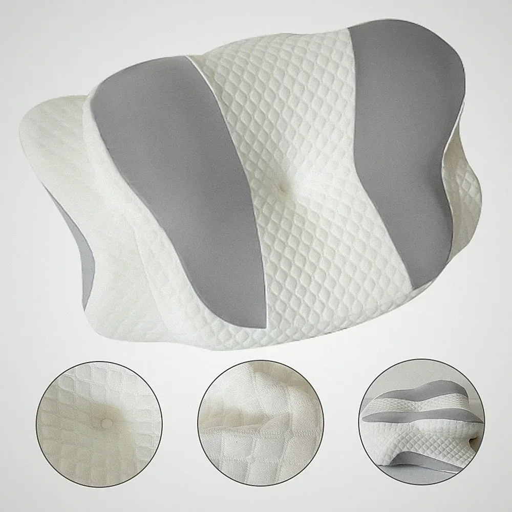 Ergonomisches Nackenkissen Orthopädisches Kopfkissen Memory Foam Rücken Kissen