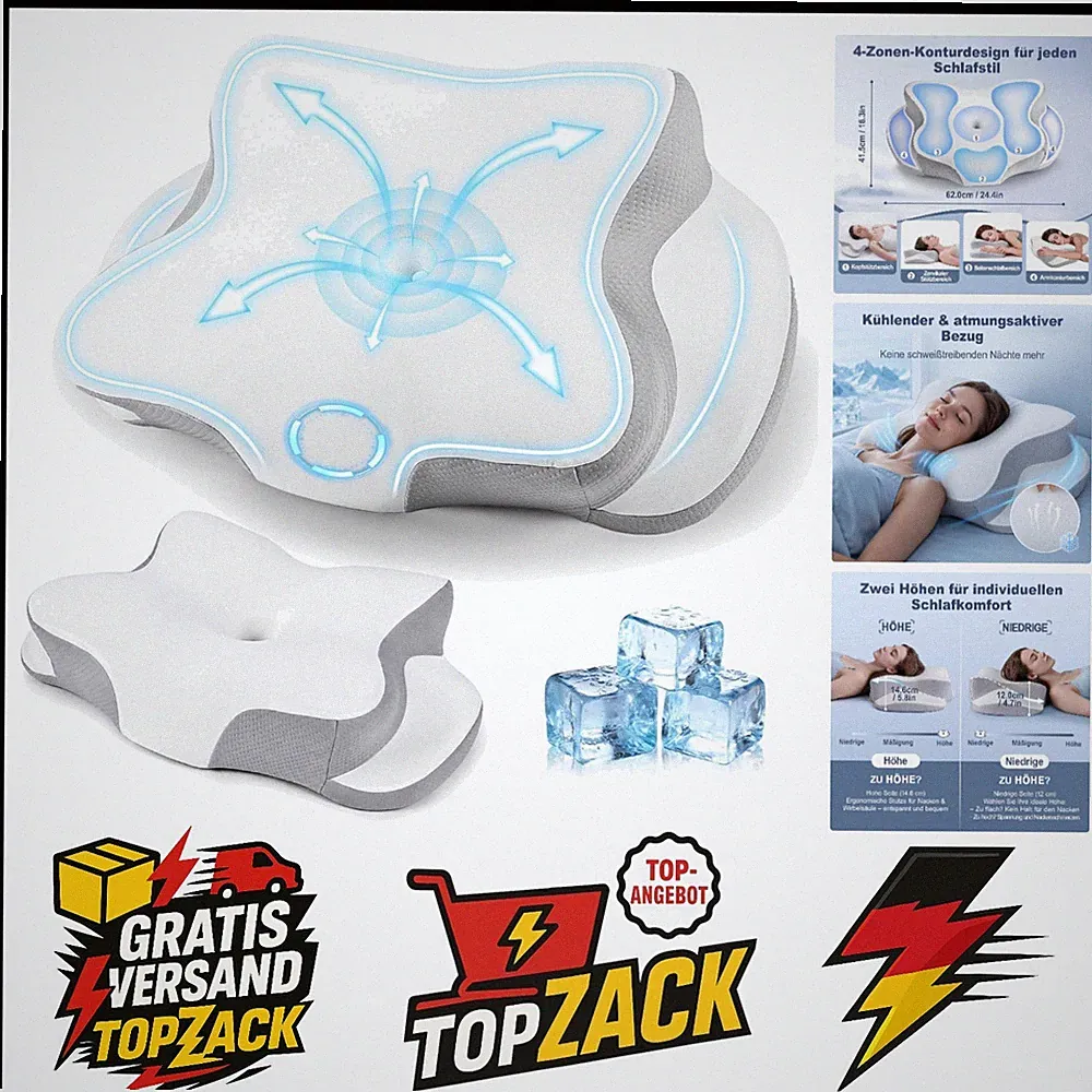 Ergonomisches Nackenkissen, Orthopädisches Memory Foam Schmetterlingskissen