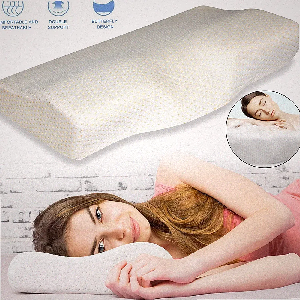 Ergonomisches Nackenstützkissen Orthopädisches Kopfkissen Foam Nackenkissen