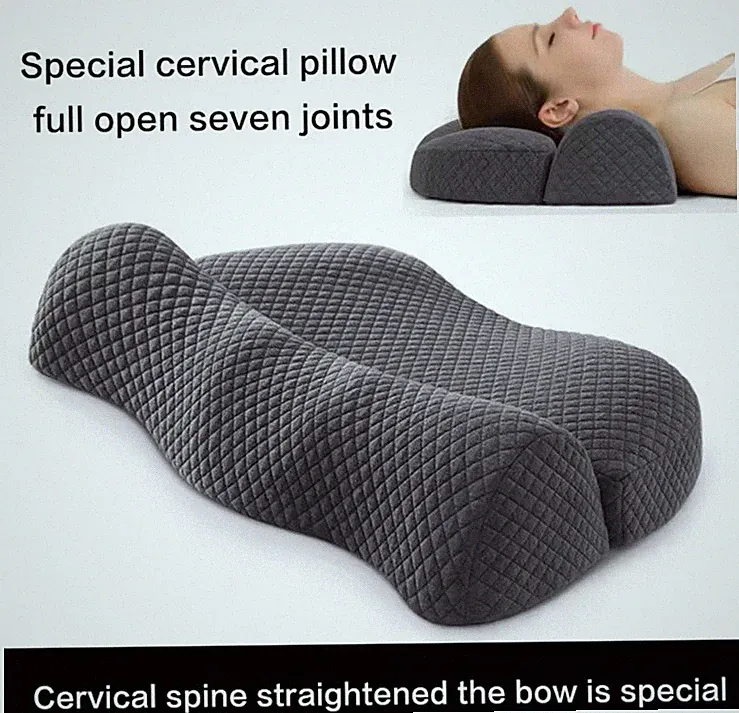 Ergonomisches orthopädisches Memory Foam Geformtes Nackenkissen für Bett