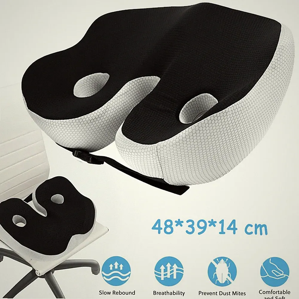 Ergonomisches Sitzkissen Memory-Schaum Orthopädisches Sitzkissen Steißbeinkissen