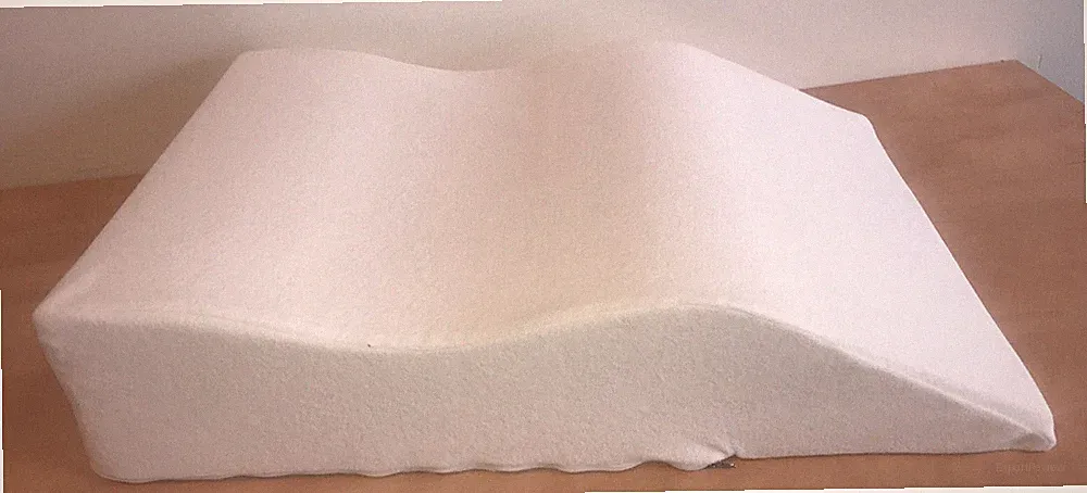 Ersatz Frotteebezug weiß für orthopädisches Beinruhekissen 75x50x20 cm