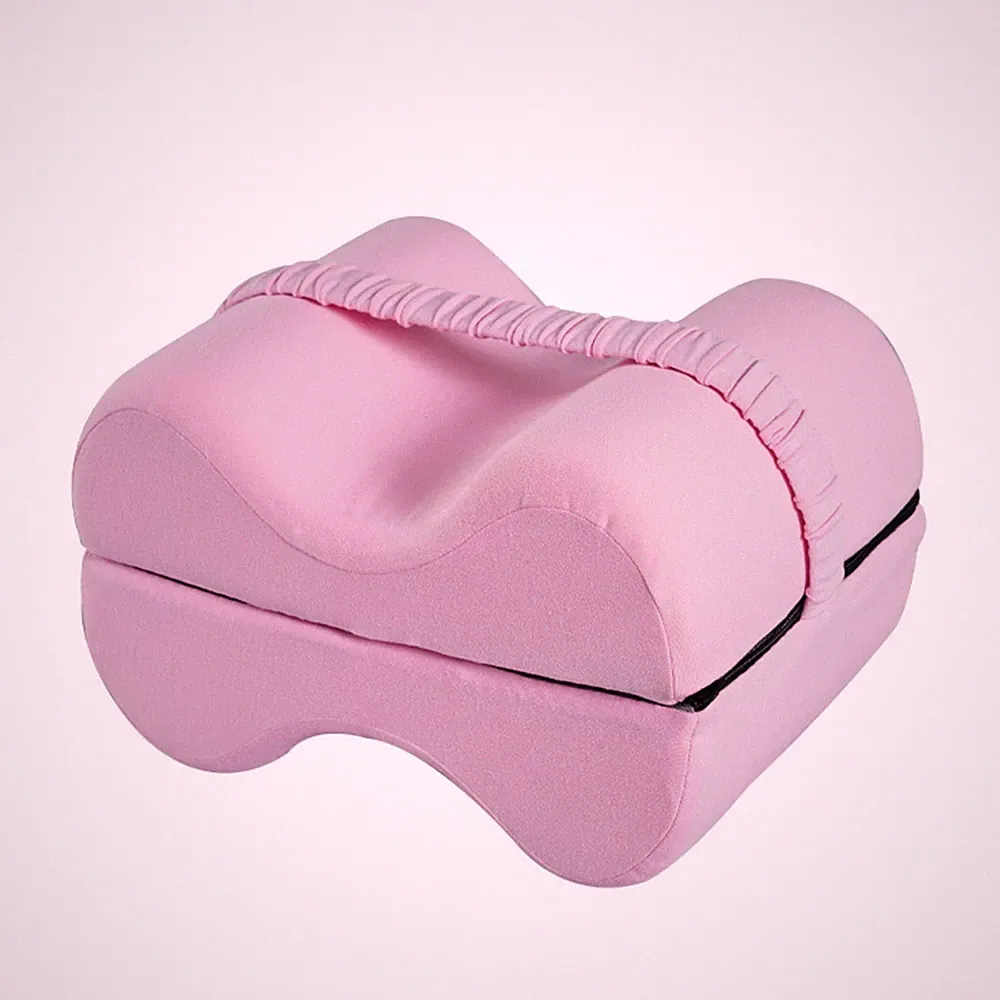 Faltbares Kniekissen faltbar Beinkissen mit Gürtel orthopädisch für Bett, Sofa