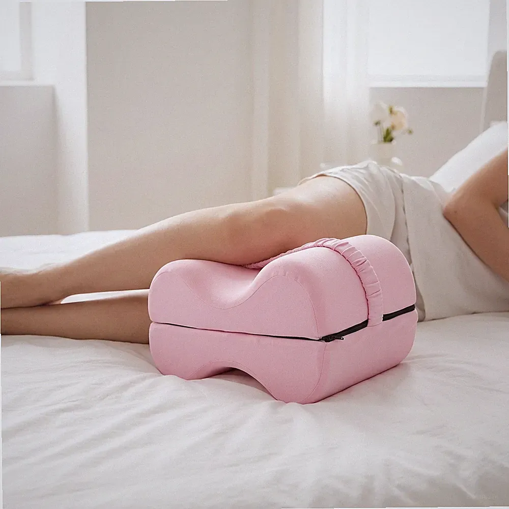 Faltbares Kniekissen faltbar Lagerungskissen mit Bezug orthopädisch für Sofa