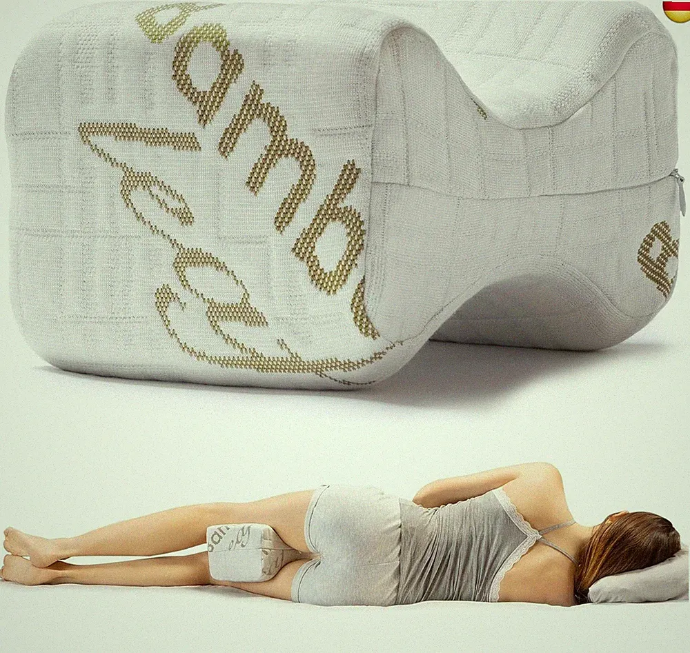 Flowen Kniekissen für Seitenschläfer Orthopädisches Beinkissen aus Memory Foam K