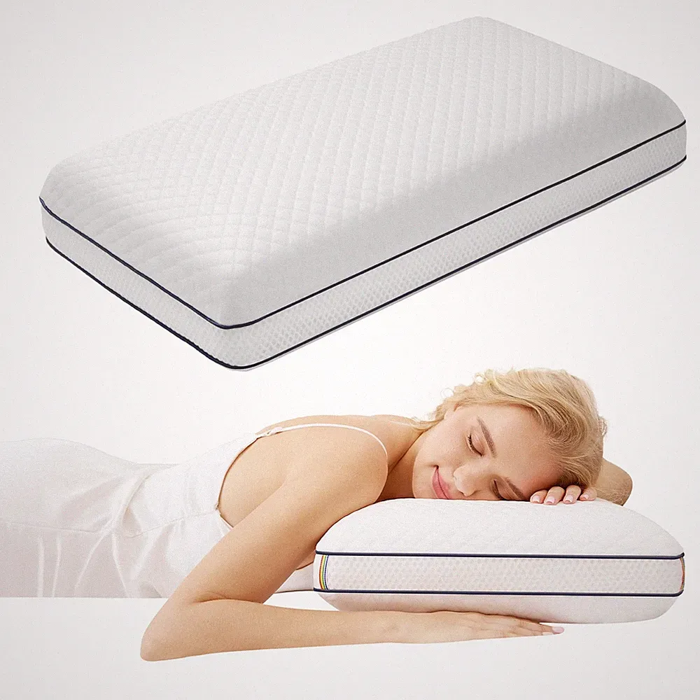 Gel Memory Foam Kissen, Orthopädisches Kissen für Seitenschläfer, Ergonomisch...