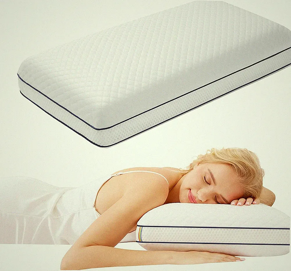 Gel Memory Foam Kissen, Orthopädisches Kissen für Seitenschläfer, Ergonomisches
