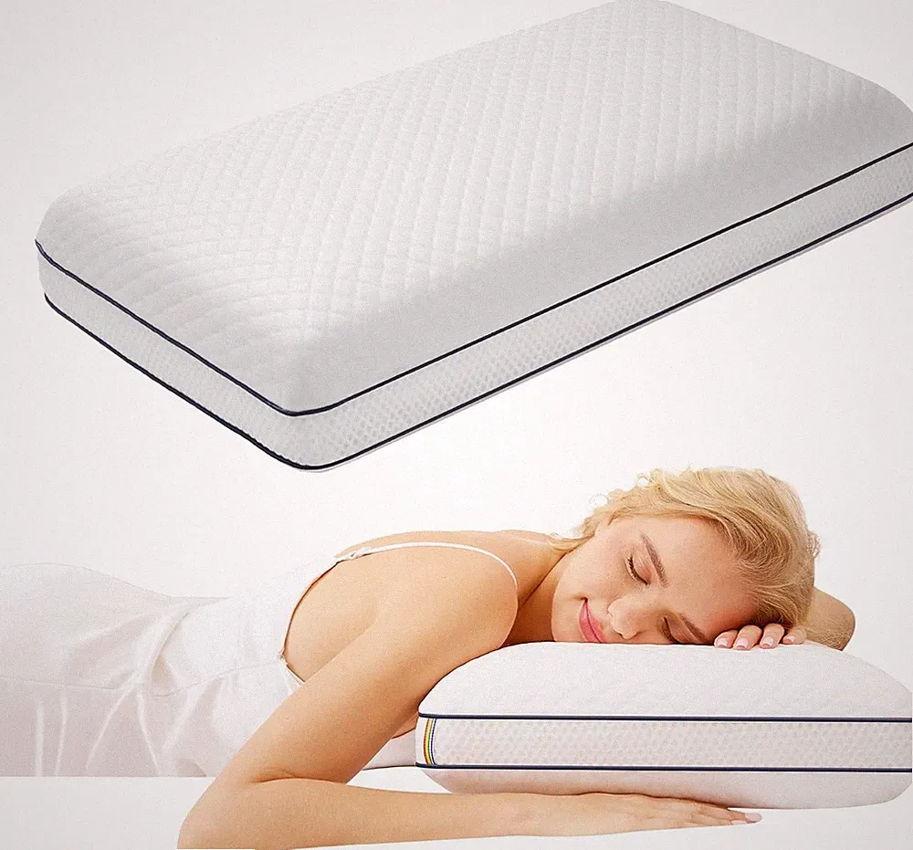 Gel Memory Foam Kissen, Orthopädisches Kissen für Seitenschläfer, Ergonomisches