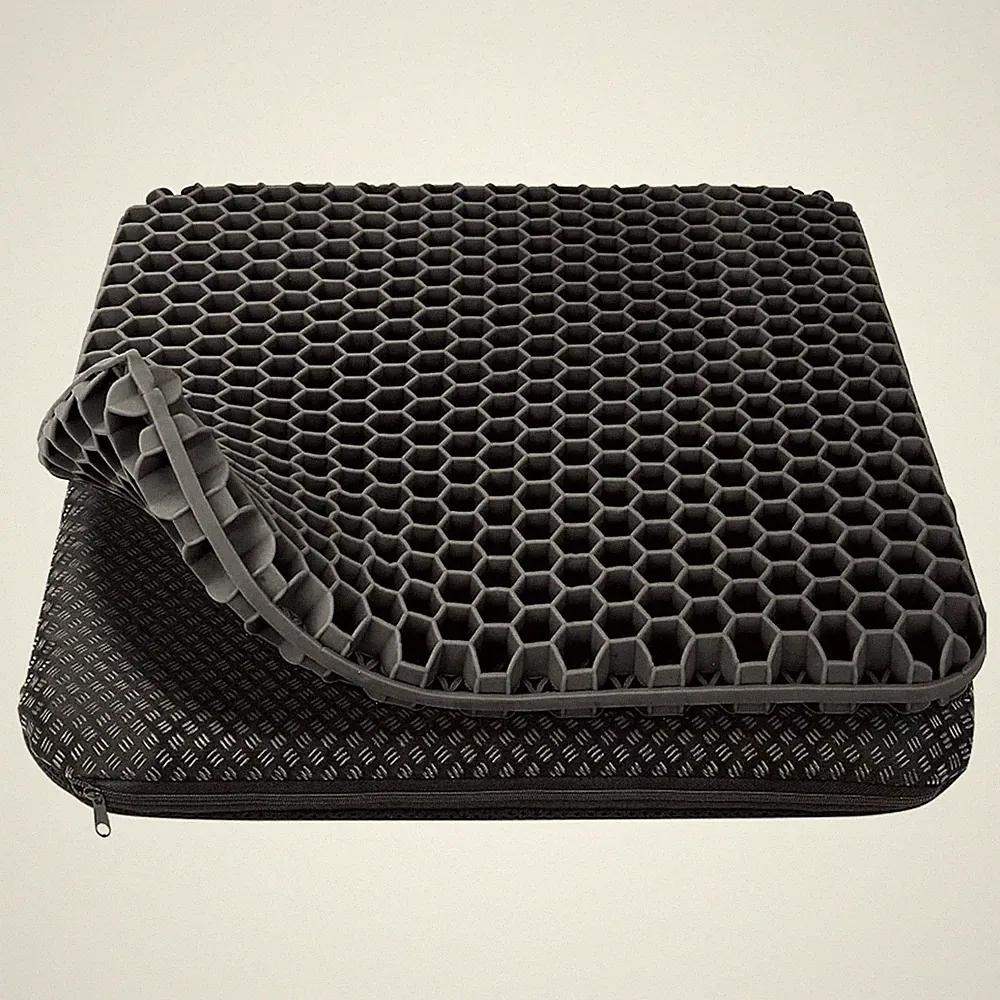 Gel Orthopädisches Sitzkissen Druckentlastungskissen Steißbeinkissen Schwarz