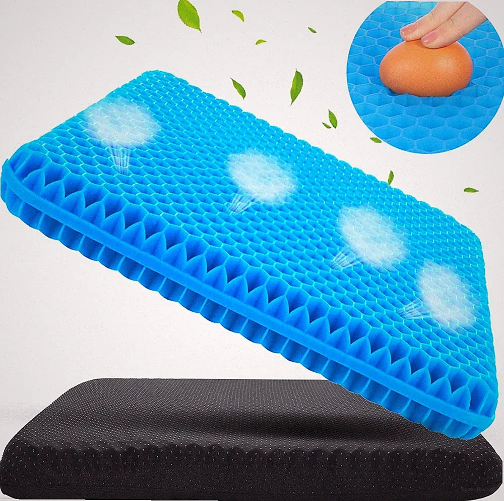 Gel Orthopädisches Sitzkissen Druckentlastungskissen Steißbeinkissen Stuhlkissen