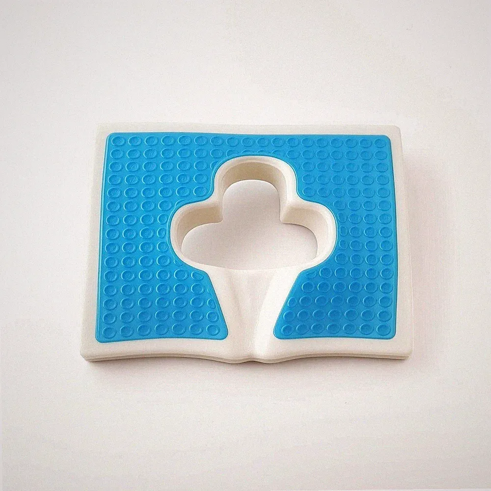 Gelsitzkissen orthopädisch Sitzkissen mit Gelschicht atmungsaktiv für Rollstuhl