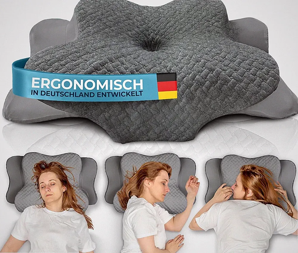 Glückstoff® Ergonomisches Kissen (Für Alle Schlaftypen) Kopfkissen Aus Memory Fo