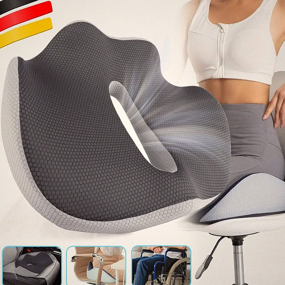 Großes orthopädisches Kissen 43x36cm mit langsam zurückfederndem Memory-Schaum