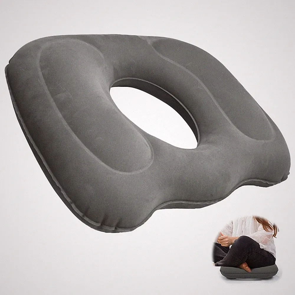 Hämorrhoiden Sitzkissen, Multifunktionales Sitzkissen, Aufblasbares DonutKiss...