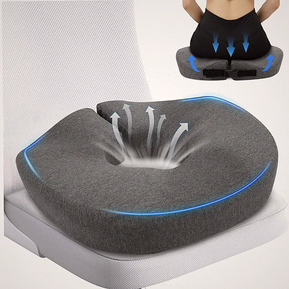Hämorrhoiden Sitzkissen Sitzring Orthopädisches Donut Kissen Memory