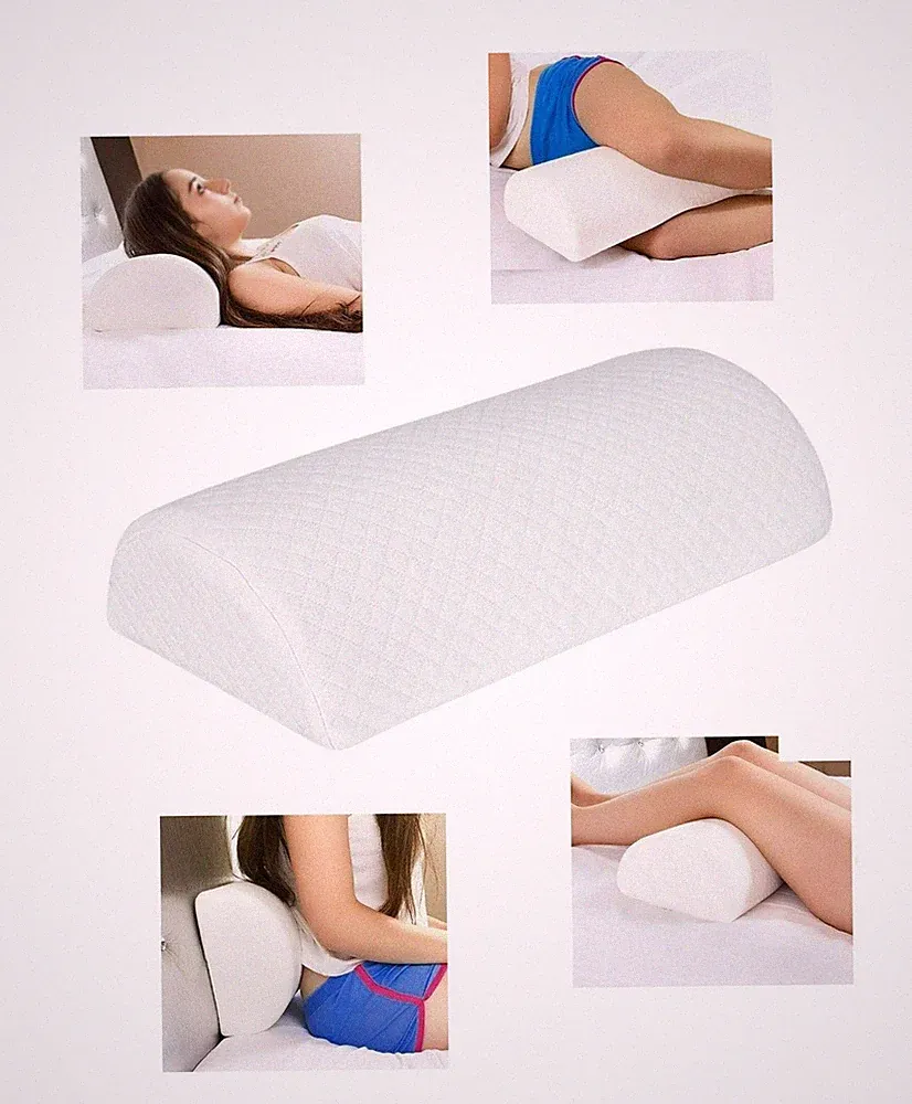 Halbmond Knie Rücken Nacken Reisekissen Kissen Weich Memory Foam Lendenwirbelstütze