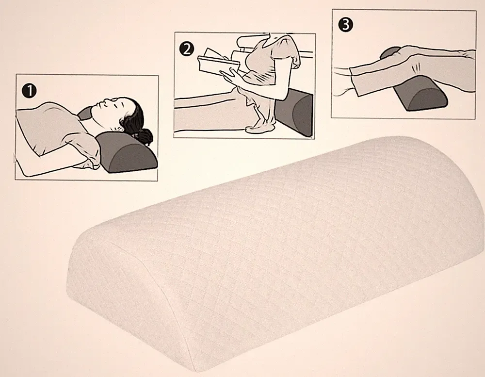 Halbmond Knie Rücken Nackenkissen Kissen Weich Memory Foam Lendenwirbelstütze Umstandsmode