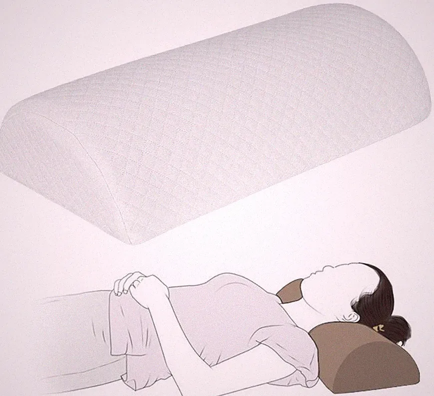 Halfmoon Knie Rücken Nackenkissen Kissen Memory Foam Lendenwirbelstütze Reise Stillen