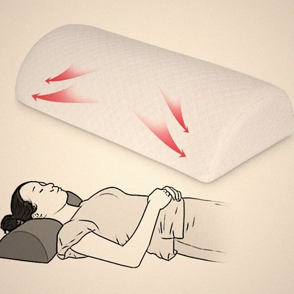 Halfmoon Knie Rücken Nackenkissen Kissen Weich Memory Foam Lendenwirbelstütze Schwangerschaft