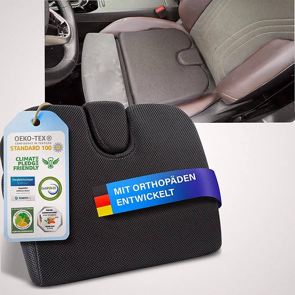 Healthfix® Auto Keilkissen zur Verbesserung der Sitzhaltung - Bequemes ergonomis