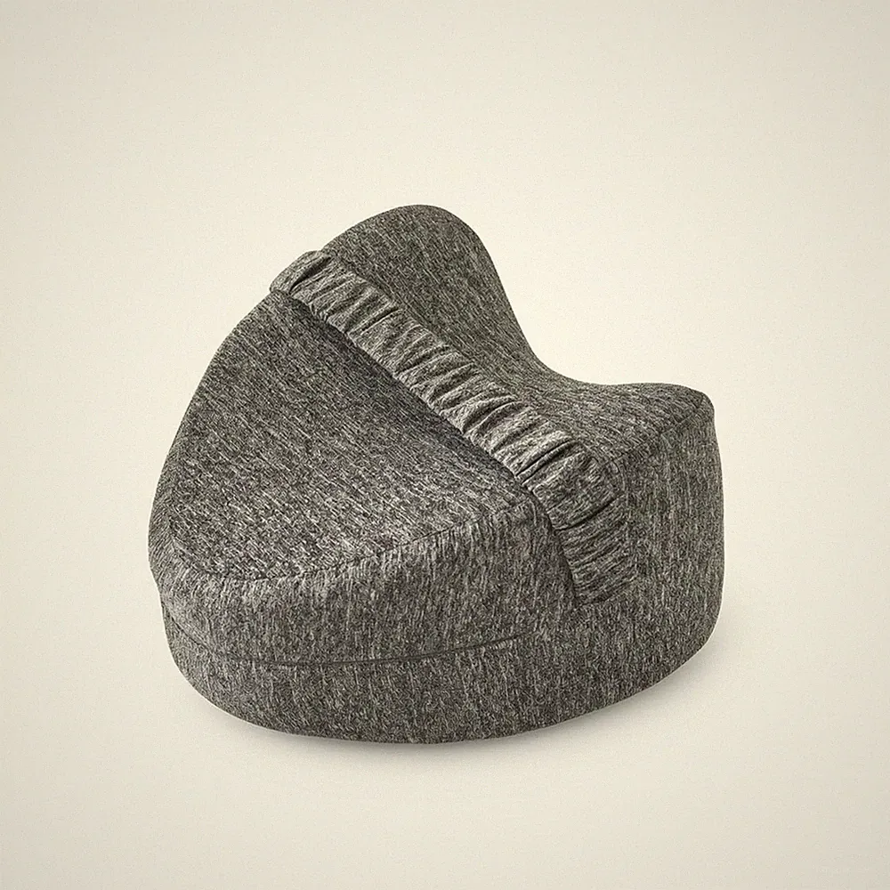 Herzförmiges Kissen mit Reißverschluss Memory Foam Kissen kompakt für Bett, Bodenliegen