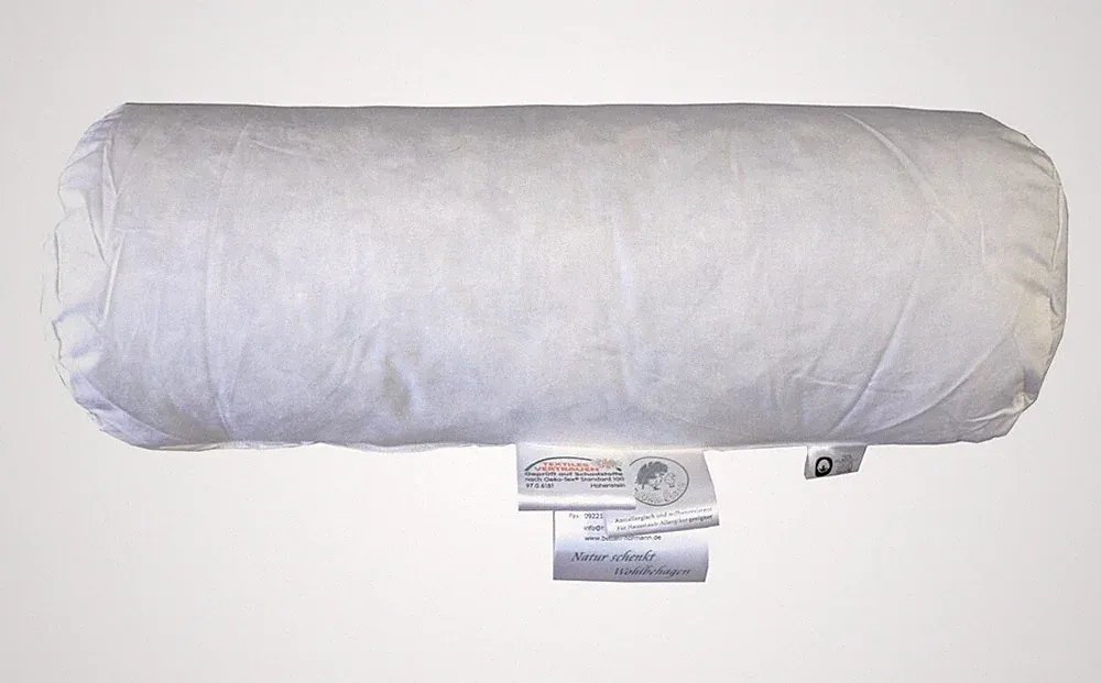 Hofmann Relax Rolle Nackenrolle Nackenstütze Nackenkissen 100% Daunen, waschbar