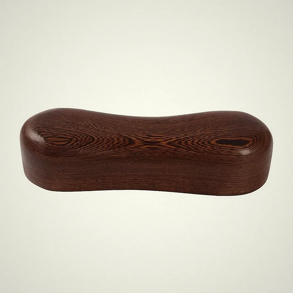 Holz-Nackenkissen ergonomisch konturiertes Holzkissen Holzfarben