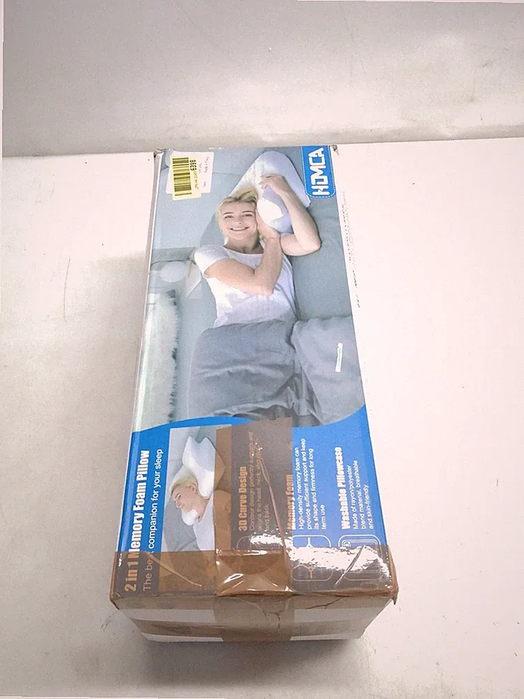 HOMCA 2 in 1 Ergonomisches Nackenkissen Orthopaedisches 60 x 13/11 x 40 cm
