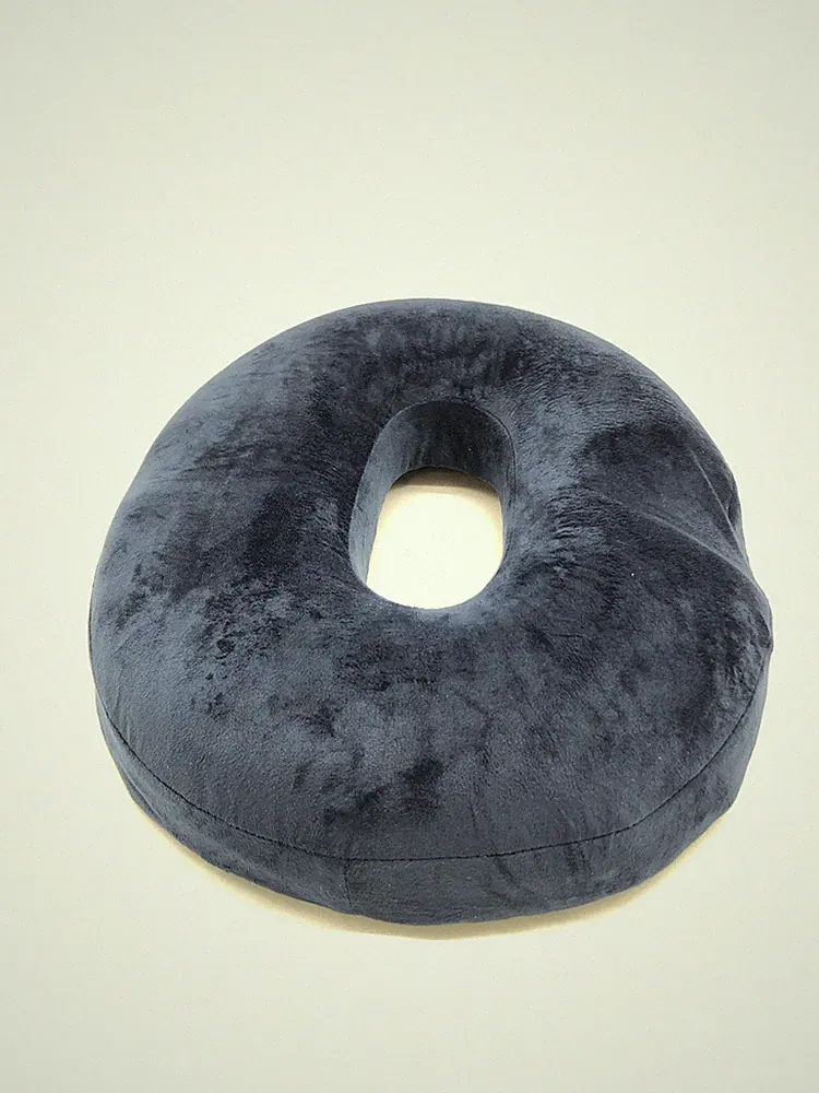 HOMCA Donut Sitzkissen Memory-Schaum, Orthopädisch, 45x40x9cm, Blau