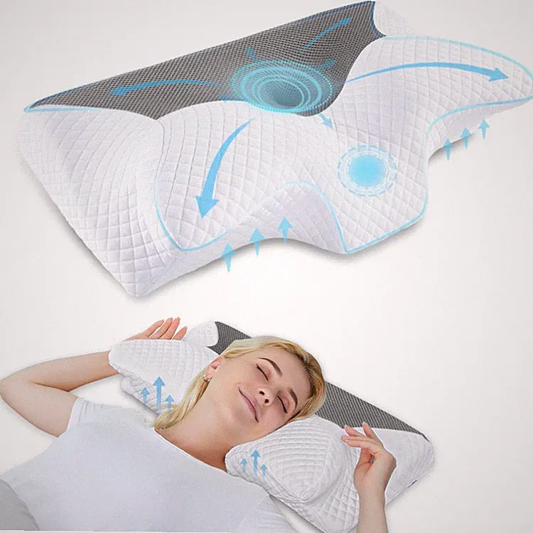 HOMCA Orthopädisches Kissen Memory Foam Nackenstützkissen für Seitenschläfer