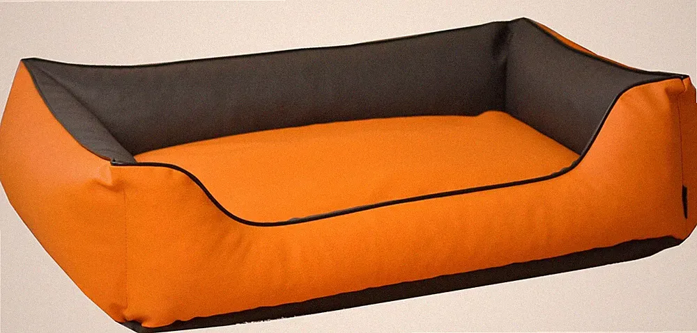Hundebett 2 in 1 Wendebett Visco Orthopädisch Kunstleder Hundekissen Memory Foam