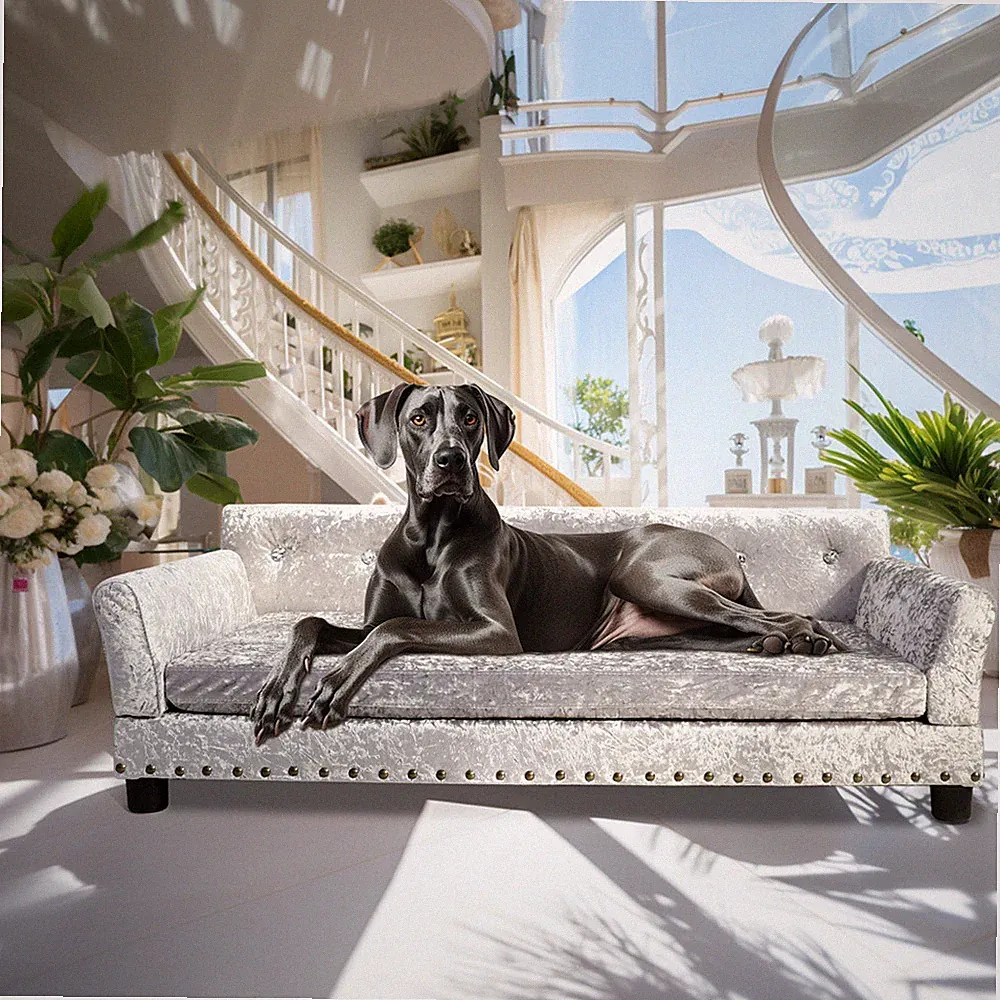 Hundebett Hundematratze Hundecouch für mittele und große Hunde Hundekissen leder