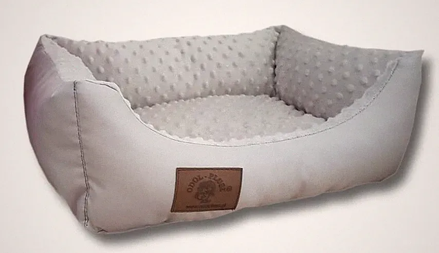 Hundebett Hundesofa Hundekissen Hundekörbchen - Extra weich - MINKY - grau
