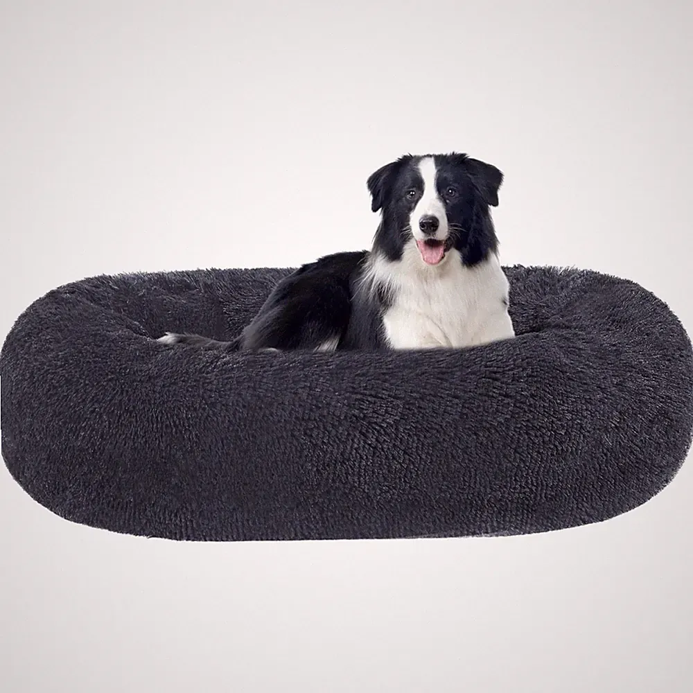 Hundebett rund 90cm orthopädisch Kuschelbett waschbarAnti-Rutsch Hunde Kissen