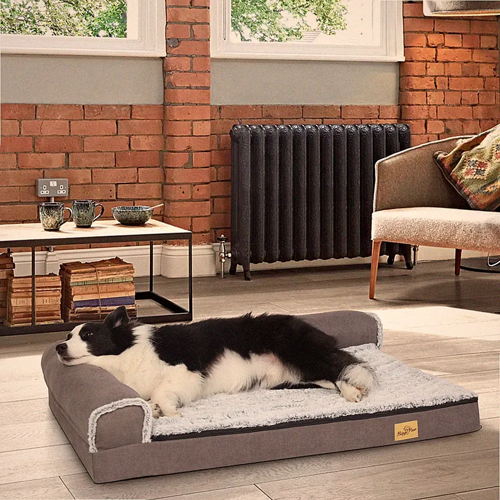 Hundesofa Orthopädische Couch Große Hunde XXL Hundebett Waschbar Matratze Kissen