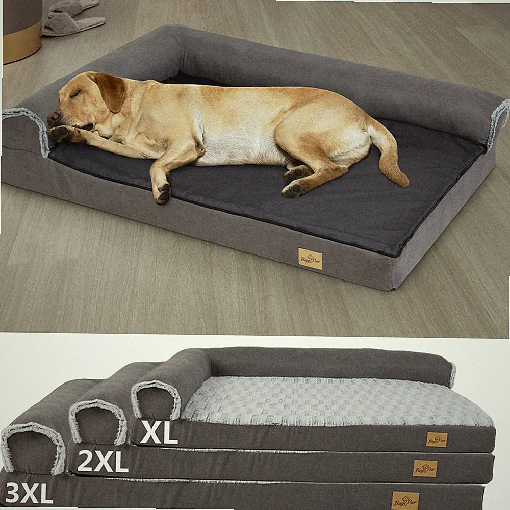 Hundesofa Orthopädische Couch Große Hunde XXL Hundebett Waschbar Matratze Kissen
